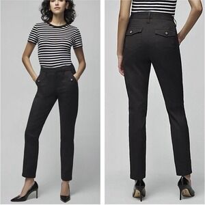 White House Black Market Pants Women's 8 Black High Rise Pret-A-Jet Slim Ankle